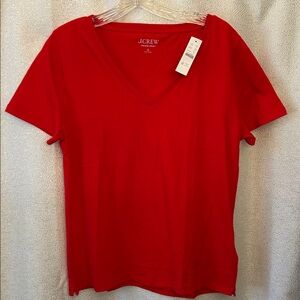 J. Crew Vintage Jersey Classic Fit V-Neck Short Sleeve Tee